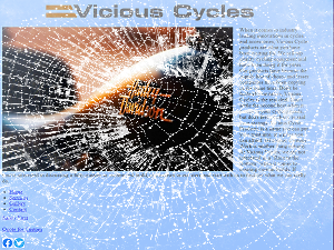 Website with blue background and Harley Davidson Emblem